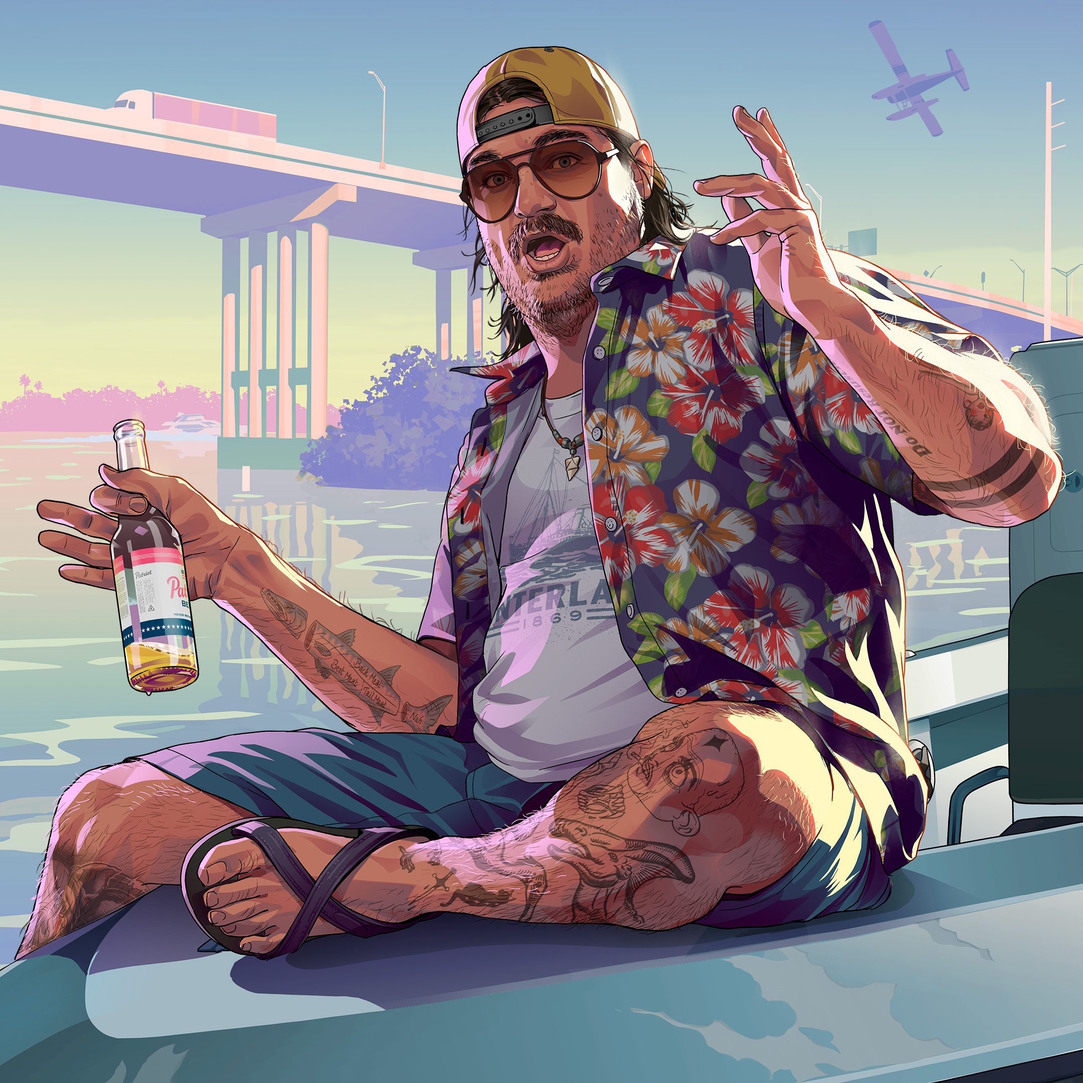 Кэл Хэмптон из GTA 6